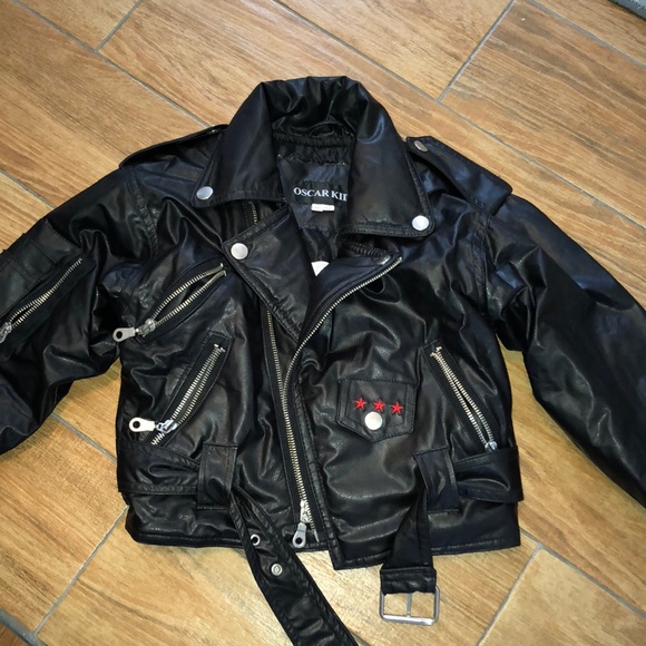 Other - Oscar Kids leather like bikers jacket